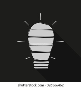 Light lamp sign icon. Idea symbol.