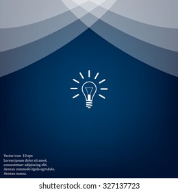 Light lamp sign icon. Idea symbol.