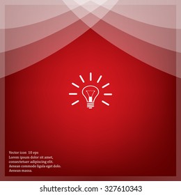 Light lamp sign icon. Idea symbol.