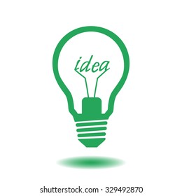 Light lamp sign icon. Idea symbol.