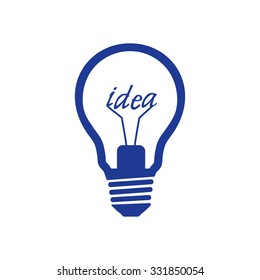 Light lamp sign icon. Idea symbol.