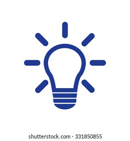Light lamp sign icon. Idea symbol.