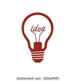 Light lamp sign icon. Idea symbol.