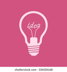 Light lamp sign icon. Idea symbol.