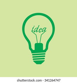 Light lamp sign icon. Idea symbol.