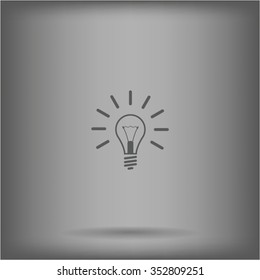 Light lamp sign icon. Idea symbol.