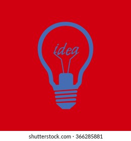 Light lamp sign icon. Idea symbol.