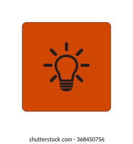 Light lamp sign icon. Idea symbol.