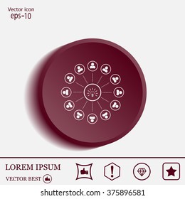 Light lamp sign icon. Idea symbol.