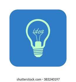 Light lamp sign icon. Idea symbol.