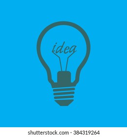 Light lamp sign icon. Idea symbol.