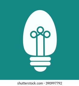 Light lamp sign icon. Idea symbol