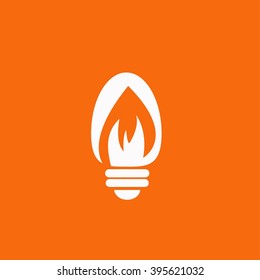 Light lamp sign icon. Idea symbol