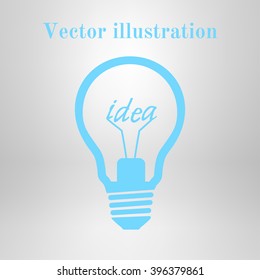 Light lamp sign icon. Idea symbol.