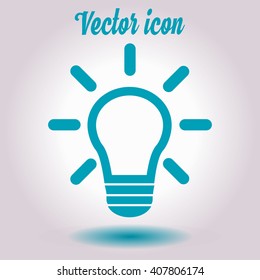 Light lamp sign icon. Idea symbol.