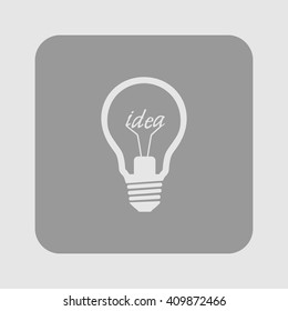 Light lamp sign icon. Idea symbol.