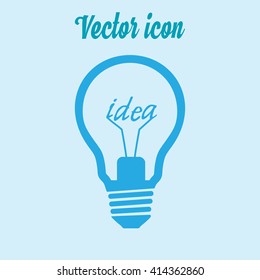 Light lamp sign icon. Idea symbol.
