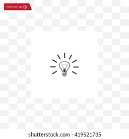 Light lamp sign icon. Idea symbol.