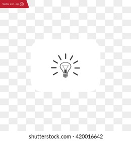 Light lamp sign icon. Idea symbol.