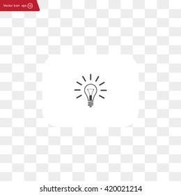 Light lamp sign icon. Idea symbol.
