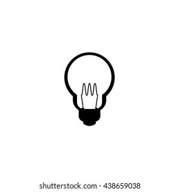 Light lamp sign icon. Idea symbol.