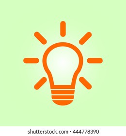 Light lamp sign icon. Idea symbol.