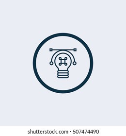 Light lamp sign icon. Idea symbol.