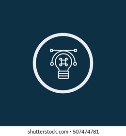 Light lamp sign icon. Idea symbol.