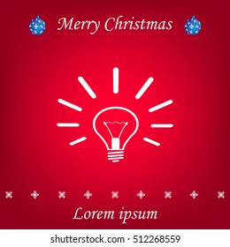 Light lamp sign icon. Idea symbol.