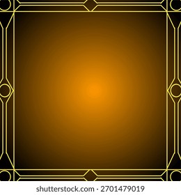 La luz de una linterna en un marco amarillo tranquilo