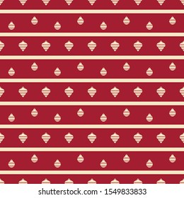 Light Lanterns red and white seamless pattern. Seamless winter background.