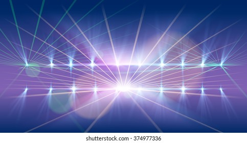 Light And Laser Show Background