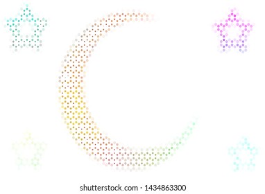 Light layout with circle shapes. Abstract illustration with colored bubbles in nature style. Pattern for textures of wallpapers.