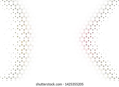 Light layout with circle shapes. Beautiful colored illustration with blurred circles in nature style. Pattern for textures of wallpapers.