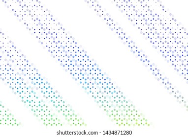 Light layout with circle shapes. Beautiful colored illustration with blurred circles in nature style. Pattern for textures of wallpapers.