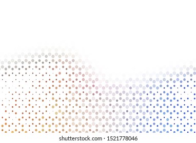 Light layout with circle shapes. Blurred decorative design in abstract style with bubbles. Pattern for futuristic ad, booklets.
