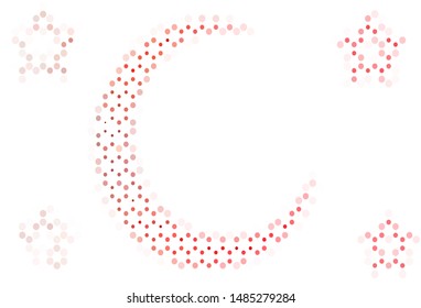 Light layout with circle shapes. Glitter abstract illustration with blurred drops of rain. Pattern for textures of wallpapers.