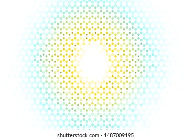 Light layout with circle shapes. Glitter abstract illustration with blurred drops of rain. Pattern for ads, leaflets.