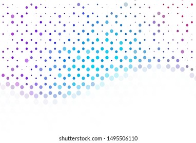 Light layout with circle shapes. Glitter abstract illustration with blurred drops of rain. New template for your brand book.