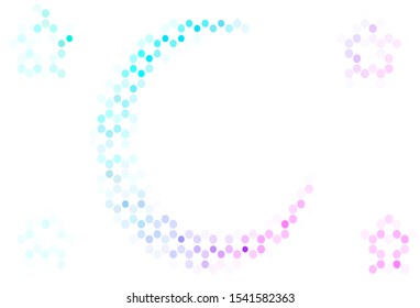 Light layout with circle shapes. Glitter abstract illustration with blurred drops of rain. Pattern for beautiful websites.