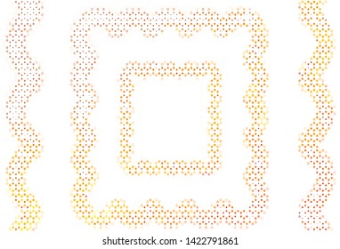 Light layout with circle shapes. Illustration with set of shining colorful abstract circles. Pattern for futuristic ad, booklets.
