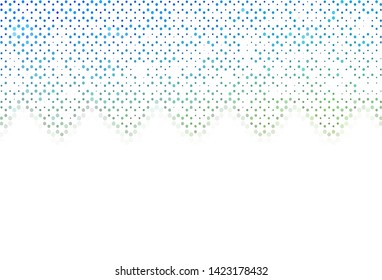 Light layout with circle shapes. Illustration with set of shining colorful abstract circles. Design for poster, banner of websites.