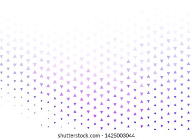 Light layout with lines, triangles. Illustration with set of colorful triangles. Pattern for booklets, leaflets