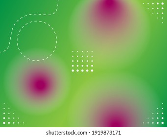 Fondo de filtración luminosa con una gradación dominante de color verde claro y líneas y puntos punteados ondulados en algunas partes
