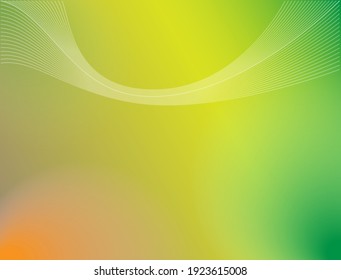 Fondo de filtración claro con gradaciones dominantes de color verde y amarillo y líneas sonares onduladas