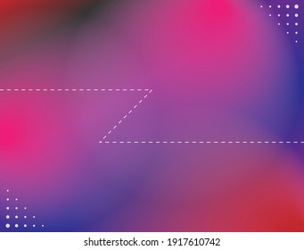 Light leak background with dominant pink blue red color gradation and wavy dotted line
