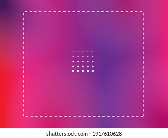Light leak background with dominant purple red pink color gradation and wavy dotted line