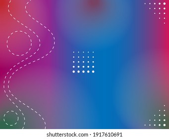 Fondo de filtración claro con una gradación dominante de color verde violeta y línea punteada ondulada