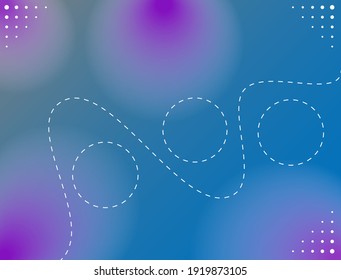 Light leak background with predominant gray blue gradient and wavy dotted lines and dots in some parts