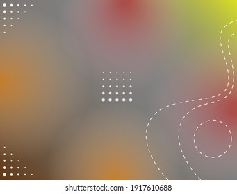 Light leak background with predominantly brown, gray orange color gradations and wavy dotted lines